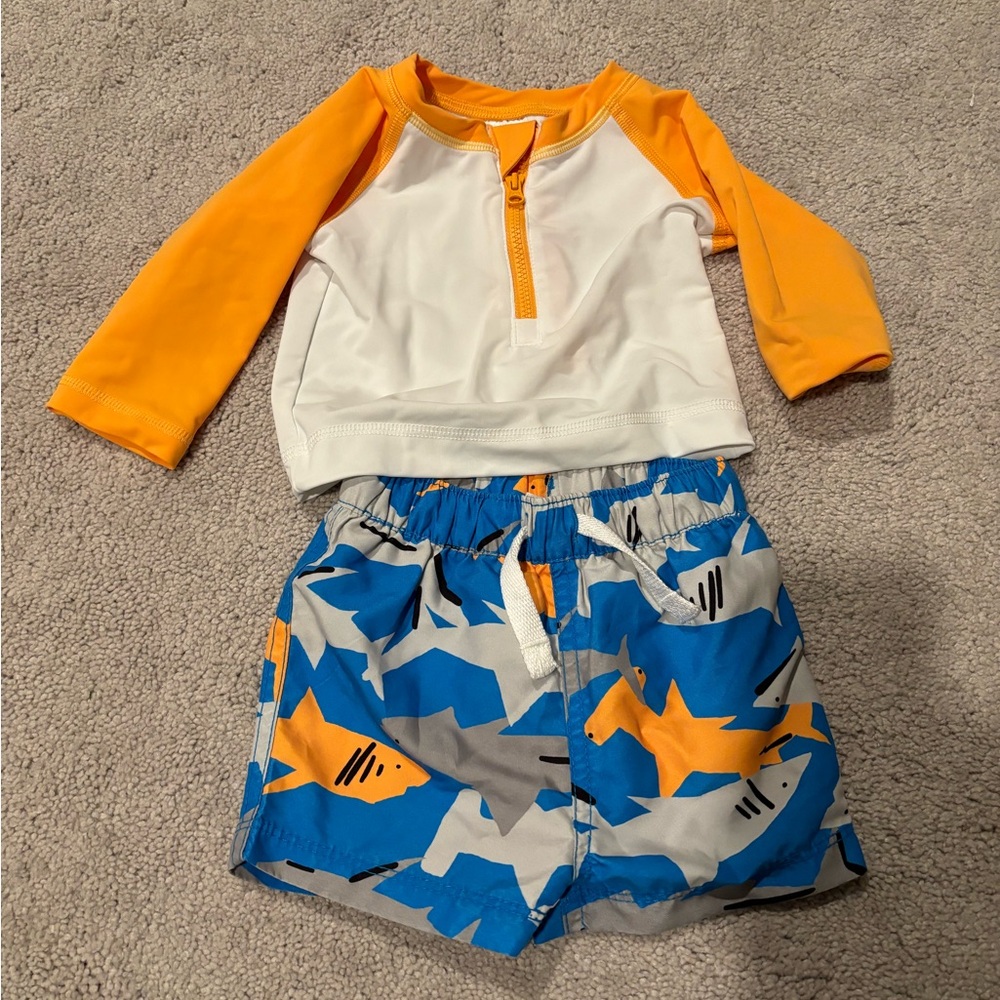 Like New! Hanna Andersson 3-6M Boys Bathing Suit